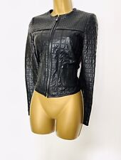 Zara Basic Black Real Leather Jacket Small