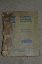 Standard Vanguard Sportsman Spare Parts Catalogue. Genuine. 