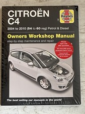 NEW - Haynes Manual 5576 - Citroen C4, 2004 to 2010, petrol & diesel