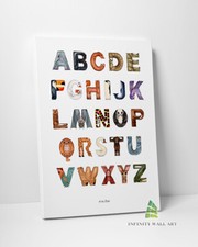 Animal Alphabet Canvas Art