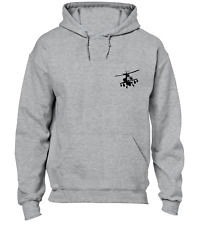 APACHE GUNSHIP LB HOODY HOODIE ARMY RAF US AIR FORCE PILOT HELICOPTER TOP