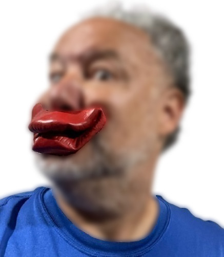 Giant latex lips prop - giant,