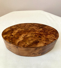 Hinged Walnut Trinket  Box