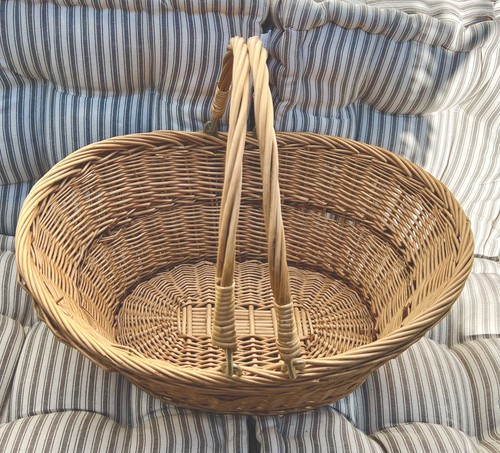 Vintage wicker basket - vintage,