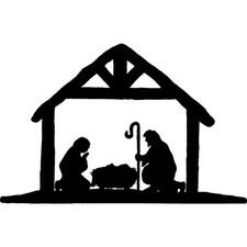 'Christmas Nativity' Unmounted Rubber Stamp (RS032094)