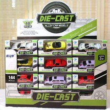 48pc Metal Die Cast Kids Cars