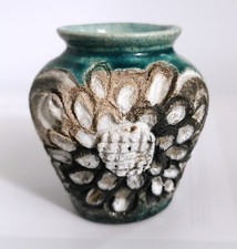 Andrea Young Studio Pottery Abstract Floral Vase