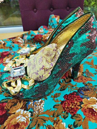 Irregular choice green sequin - irregular,