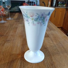 Wedgwood Vase Bone China Angela 17.5cm Tall 10cms Wide Boxed