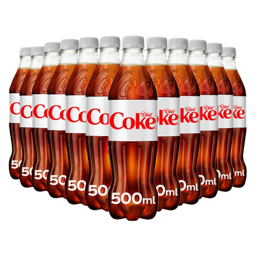 Diet coke plastic bottle - coke,