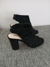 Red Herring Womens Black Faux