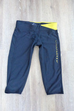 NIKE DRI-FIT LIVESTRONG  RUNNING/GYM COMPRESSION FIT SHORTS CHARCOAL /YELLOW *S