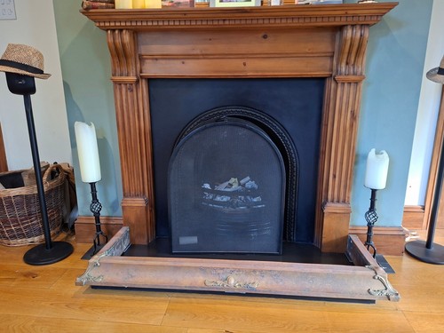 Vintage fireplace fender - vintage,