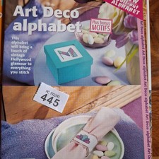 art deco alphabet Cross Stitch