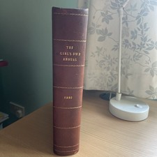 The Girl’s Own Annual 1892 Vintage Antique Leather Bound Hardback VGC