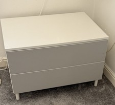 TWO IKEA MALM 2 Drawer Chest