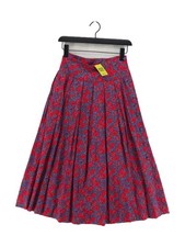 Laura Ashley Women's Maxi Skirt UK 8 Multi Floral 100% Cotton Long Maxi