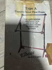 Elbesee Type A Adjustable Wooden Tapestry Screw Floor Frame – 30" Wide – Made in