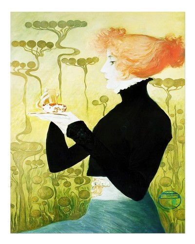Elegant art nouveau wall - elegant,