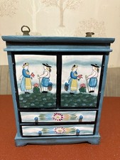 HAND PAINTED 2  DRAWER WOODEN