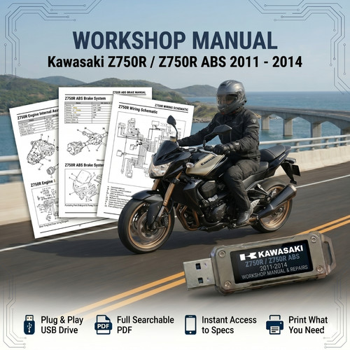 Kawasaki z750r 750r abs 2011 - abs,
