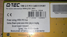 Q tec usb 2.0 pci card 