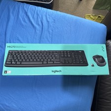 Logitech MK270 Black 2.4 GHz Wireless Keyboard & Compact Mouse Combo for Windows