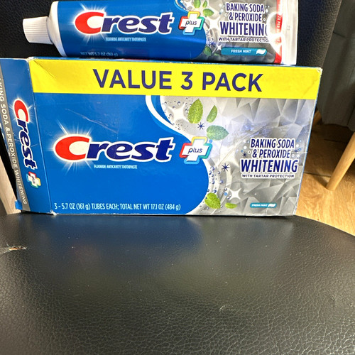 Crest plus fluoride toothpaste - crest,