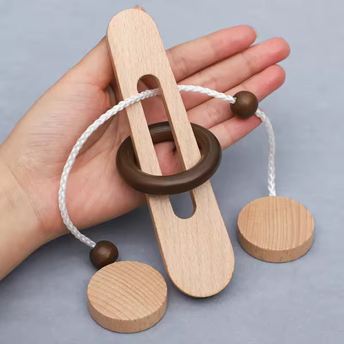 Wooden ring unlocking - wooden,
