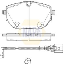 Napa front brake pad set - front,