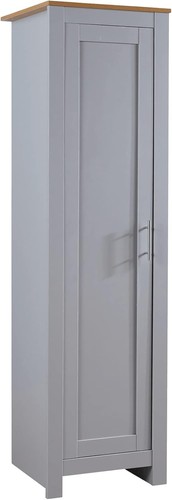 Slim door grey wardrobe - door, with