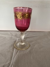 Vintage Bohemian Glass Goblet