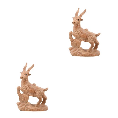 Light brown wood goat - light,