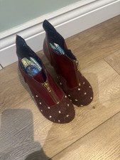 Irregular Choice burgundy booties size 3 /36