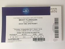 USED MICKY FLANAGAN TICKET