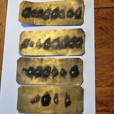 A To Z Antique Brass Architects Drawing Printing Template Stencil #32