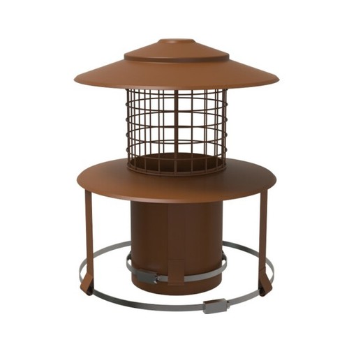 Liner pot hanging cowl - cowl, with