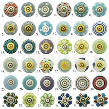 Ceramic door knobs knob - , shabby