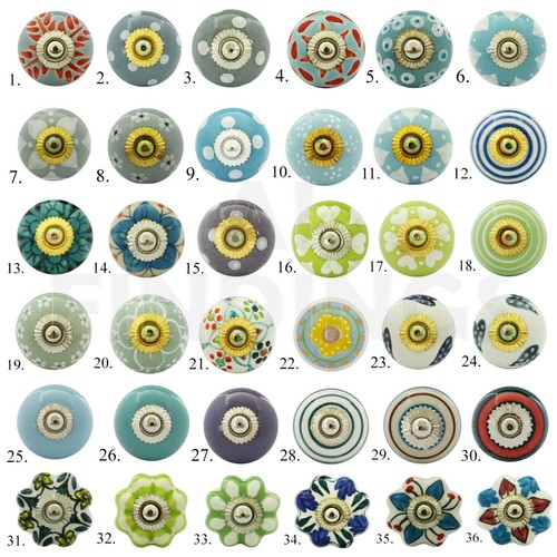 Ceramic door knobs - , shabby