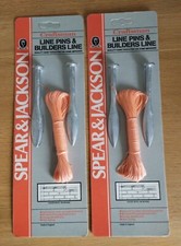 TWO SETS SPEAR &JACKSON Line Pins & Builders Line. Made in England.