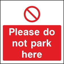 Do Not Park Sign Stickers