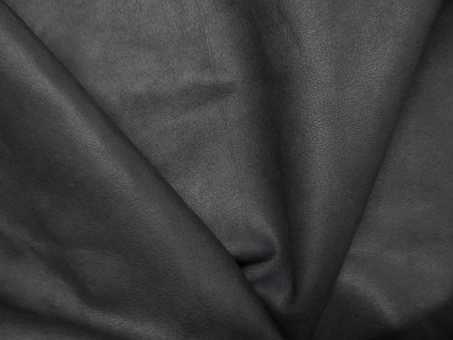 Jet black goatskin - black,