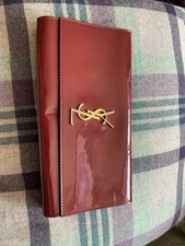 Vintage Belle de Jour YSL Burgundy Clutch