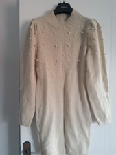 Shein Pearl Jumper Dress Size Small