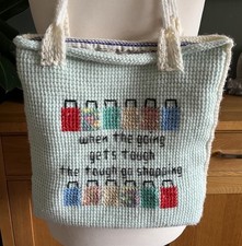 Hand Knitted Shopping Bag Home