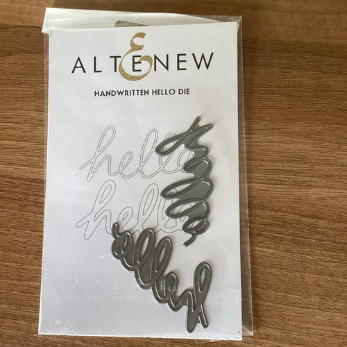 Altenew handwritten hello - altenew,