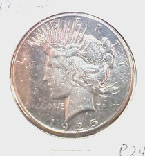 1925 $1 Peace Dollar Light