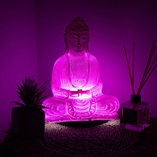 Meditation buddha lamp cherry - buddha,