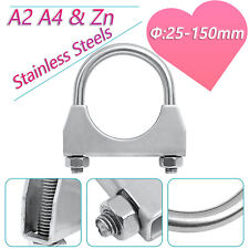 Stainless Steels Zinc Universal U Bolt Exhaust Clamps Heavy Duty Clamp with Nuts