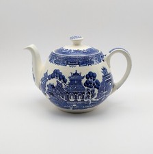 Alfred Meakin Old Willow Blue & White Tea Pot